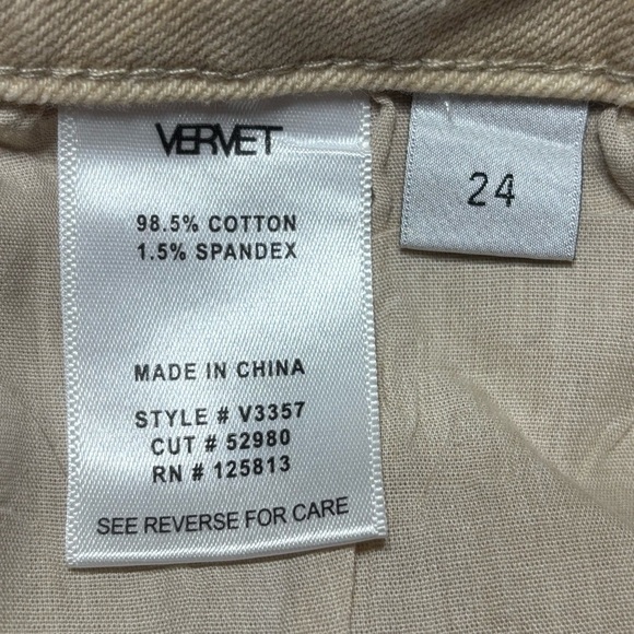 Vervet Jeans Womens 24 Alison Mid Rise Flare Bell Bottoms Stretch Denim BOHO - Picture 3 of 7